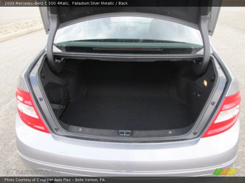 Palladium Silver Metallic / Black 2009 Mercedes-Benz C 300 4Matic