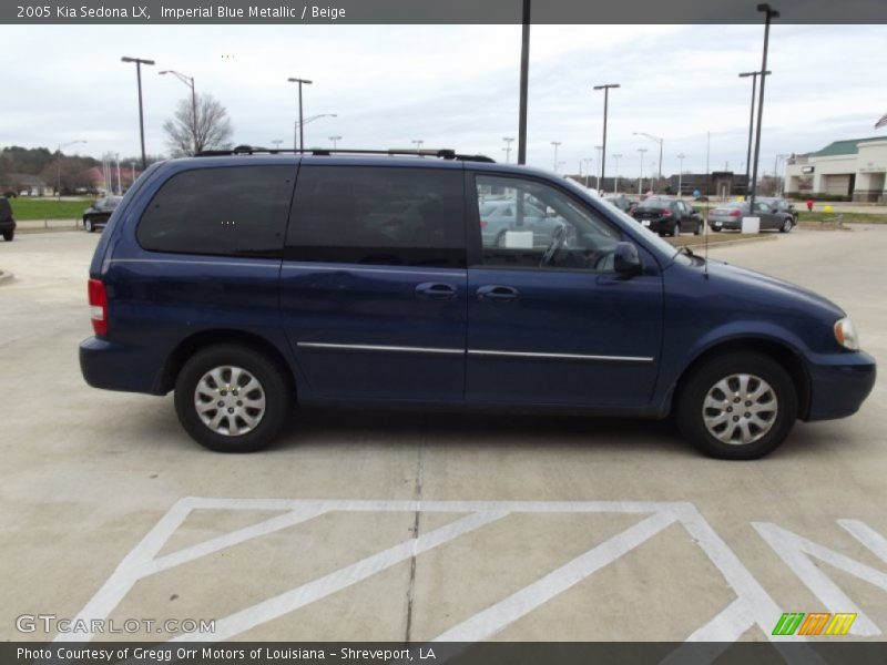 Imperial Blue Metallic / Beige 2005 Kia Sedona LX