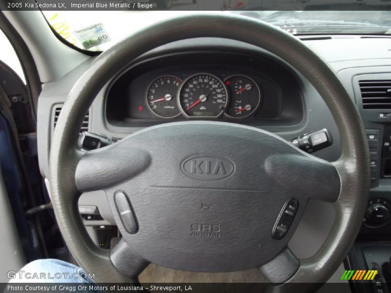 Imperial Blue Metallic / Beige 2005 Kia Sedona LX