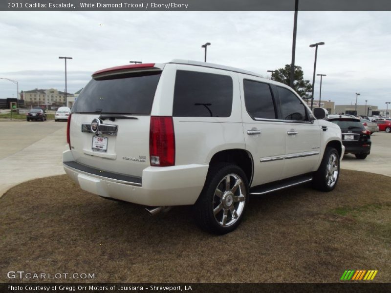 White Diamond Tricoat / Ebony/Ebony 2011 Cadillac Escalade