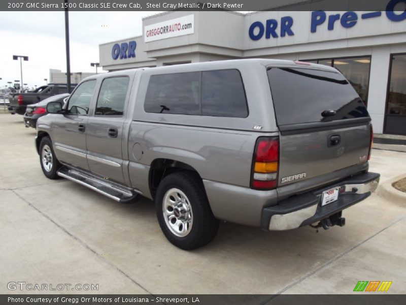 Steel Gray Metallic / Dark Pewter 2007 GMC Sierra 1500 Classic SLE Crew Cab