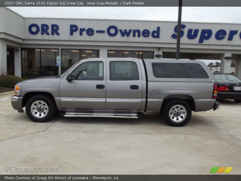 Steel Gray Metallic / Dark Pewter 2007 GMC Sierra 1500 Classic SLE Crew Cab