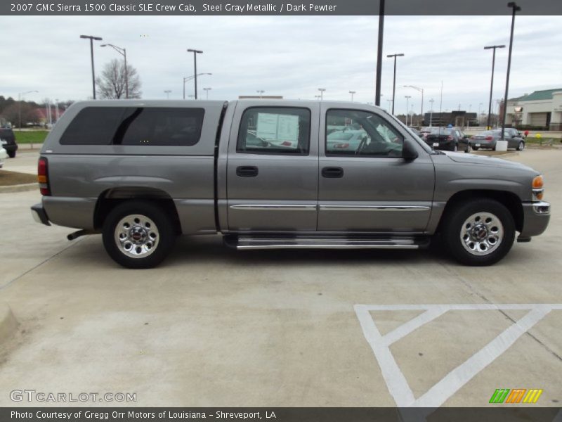 Steel Gray Metallic / Dark Pewter 2007 GMC Sierra 1500 Classic SLE Crew Cab