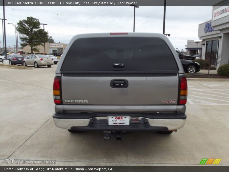 Steel Gray Metallic / Dark Pewter 2007 GMC Sierra 1500 Classic SLE Crew Cab