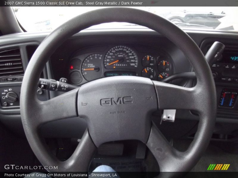 Steel Gray Metallic / Dark Pewter 2007 GMC Sierra 1500 Classic SLE Crew Cab