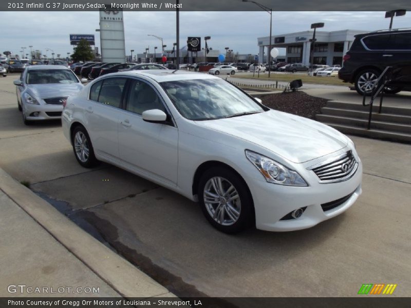 Moonlight White / Wheat 2012 Infiniti G 37 Journey Sedan