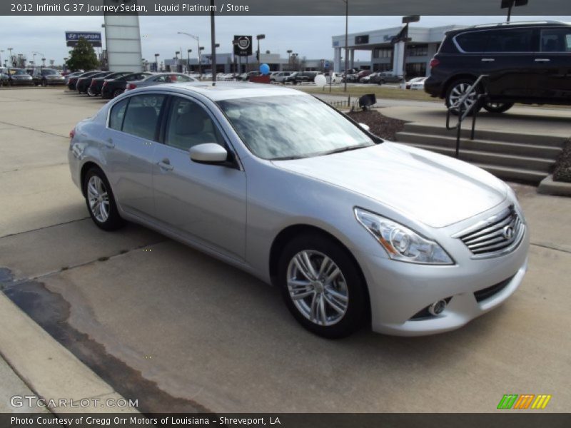 Liquid Platinum / Stone 2012 Infiniti G 37 Journey Sedan