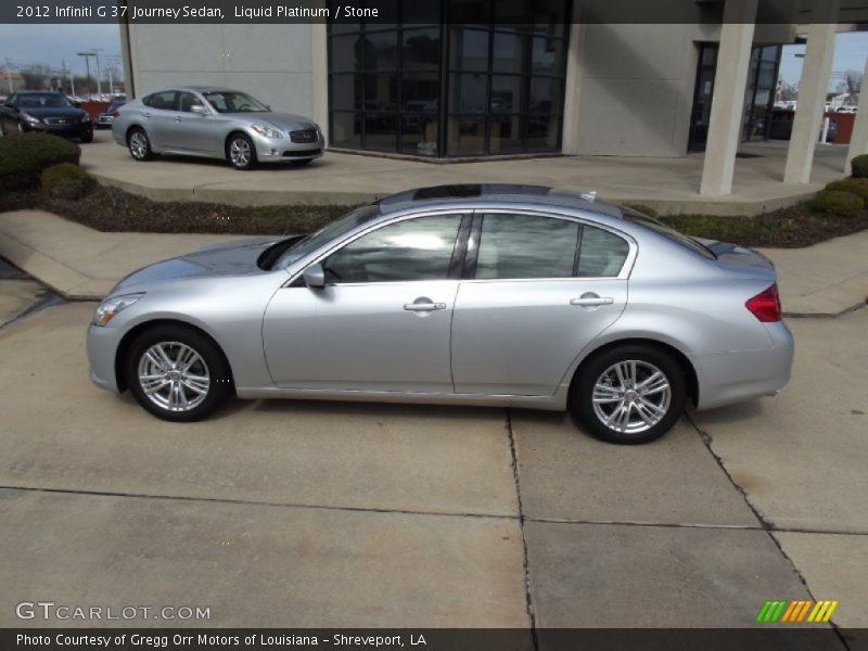 Liquid Platinum / Stone 2012 Infiniti G 37 Journey Sedan