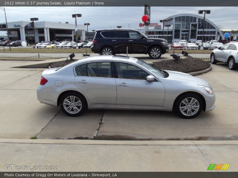 Liquid Platinum / Stone 2012 Infiniti G 37 Journey Sedan