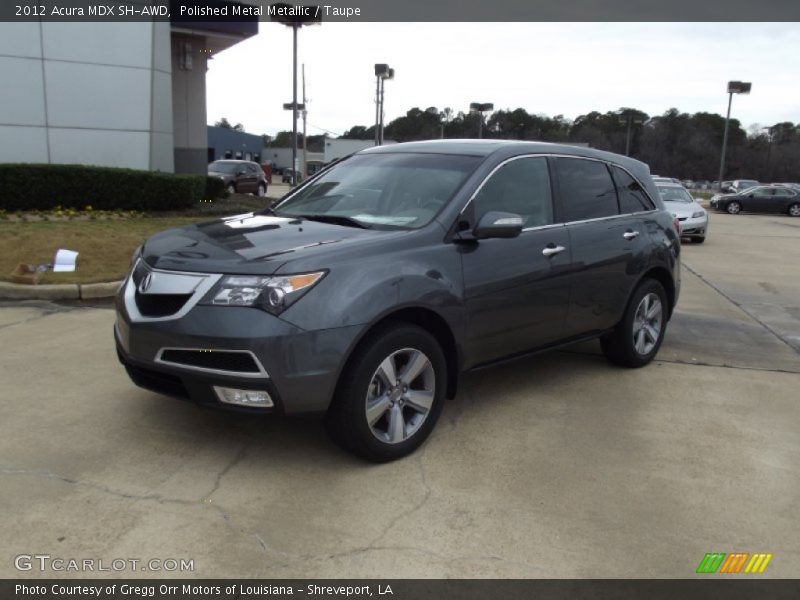 Polished Metal Metallic / Taupe 2012 Acura MDX SH-AWD