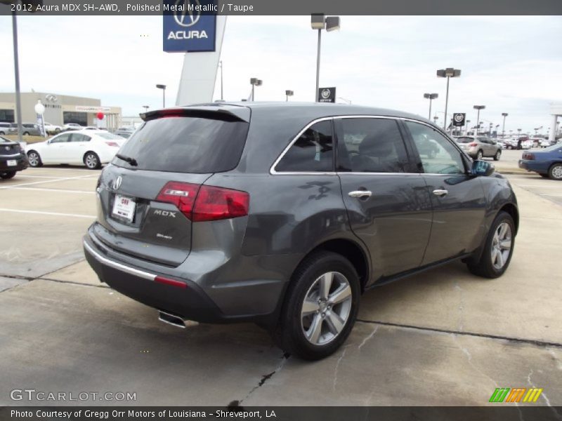 Polished Metal Metallic / Taupe 2012 Acura MDX SH-AWD