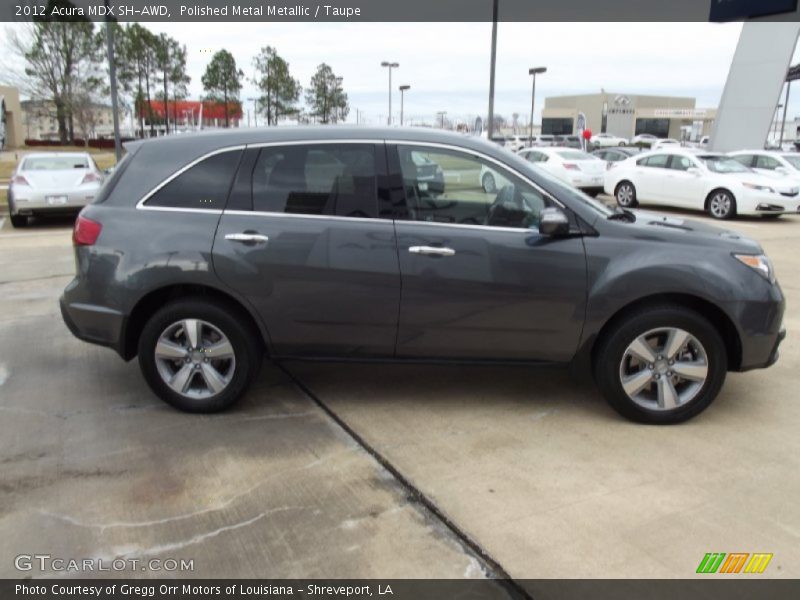 Polished Metal Metallic / Taupe 2012 Acura MDX SH-AWD