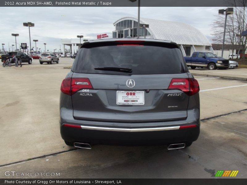 Polished Metal Metallic / Taupe 2012 Acura MDX SH-AWD
