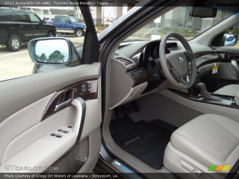 Polished Metal Metallic / Taupe 2012 Acura MDX SH-AWD