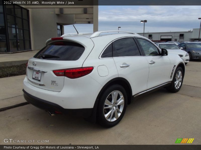 Moonlight White / Java 2012 Infiniti FX 35 AWD