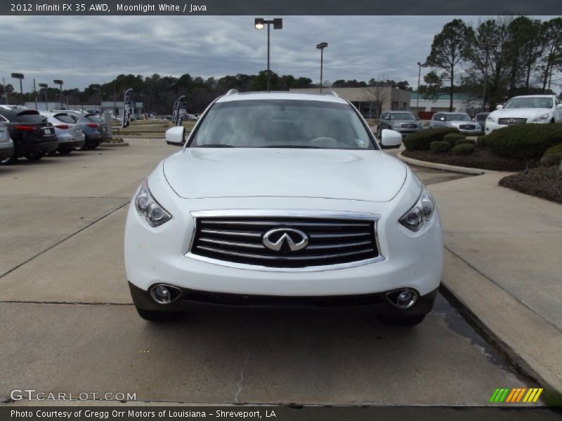 Moonlight White / Java 2012 Infiniti FX 35 AWD