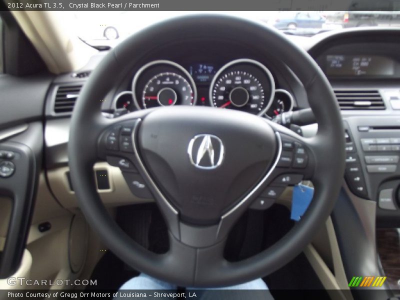 Crystal Black Pearl / Parchment 2012 Acura TL 3.5