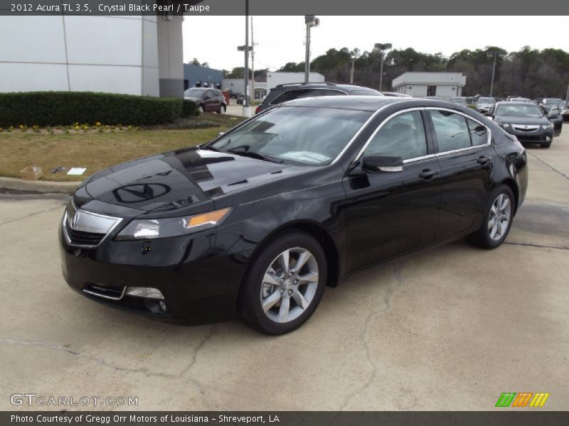 Crystal Black Pearl / Taupe 2012 Acura TL 3.5