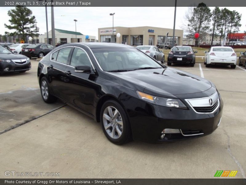 Crystal Black Pearl / Taupe 2012 Acura TL 3.5