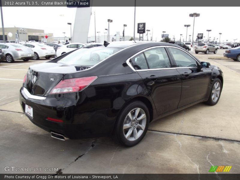 Crystal Black Pearl / Taupe 2012 Acura TL 3.5