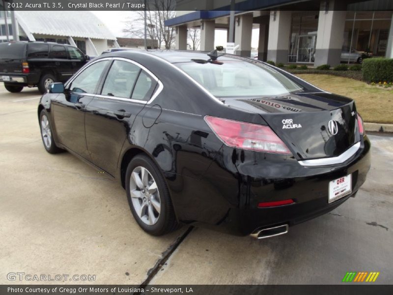 Crystal Black Pearl / Taupe 2012 Acura TL 3.5