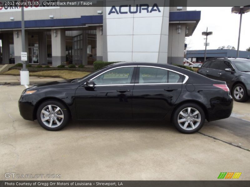 Crystal Black Pearl / Taupe 2012 Acura TL 3.5