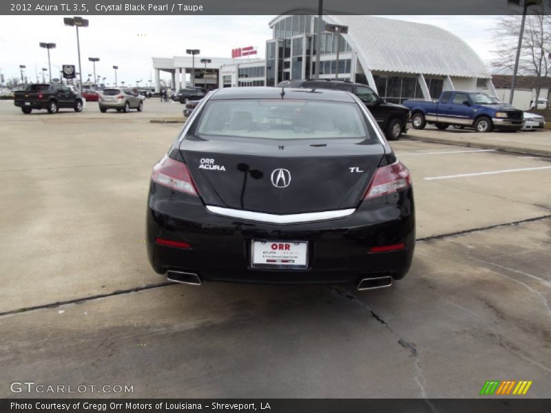 Crystal Black Pearl / Taupe 2012 Acura TL 3.5