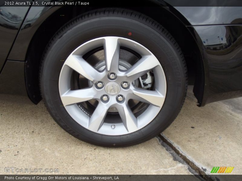 Crystal Black Pearl / Taupe 2012 Acura TL 3.5