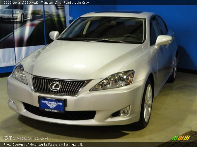 Tungsten Silver Pearl / Light Gray 2010 Lexus IS 250 AWD