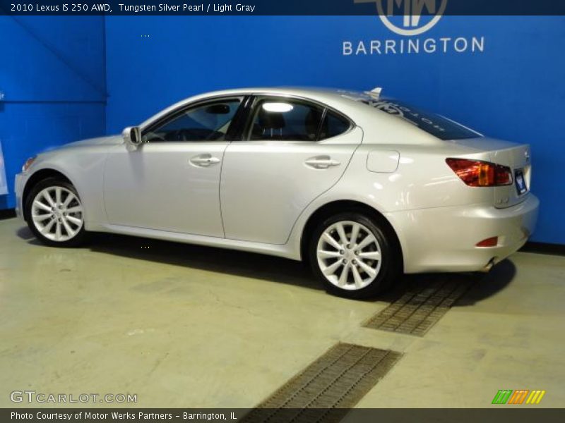 Tungsten Silver Pearl / Light Gray 2010 Lexus IS 250 AWD