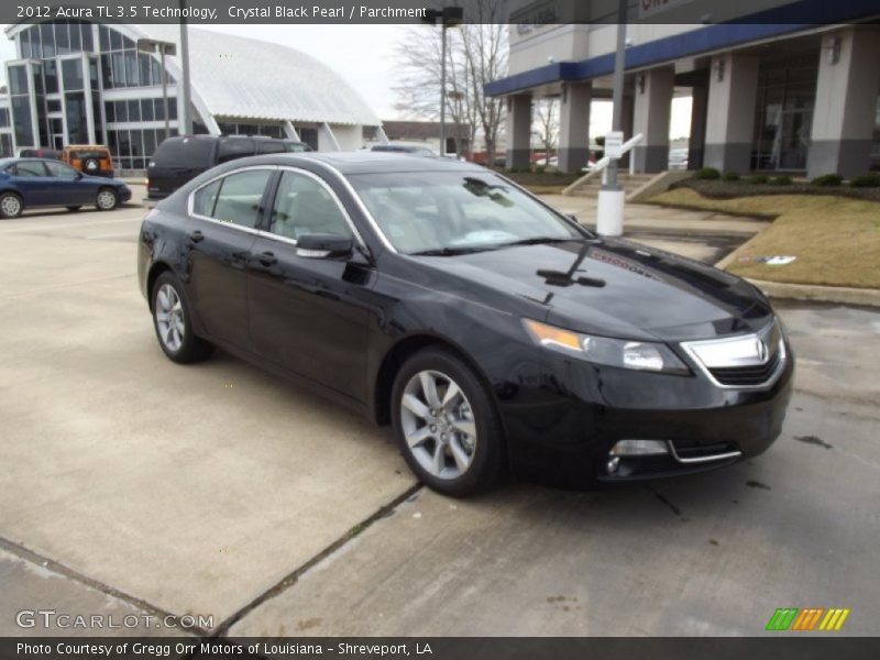 Crystal Black Pearl / Parchment 2012 Acura TL 3.5 Technology