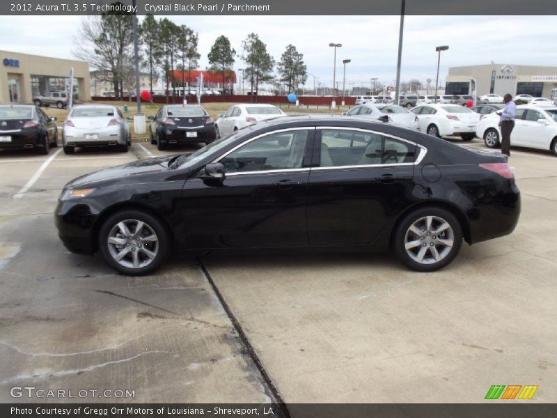 Crystal Black Pearl / Parchment 2012 Acura TL 3.5 Technology