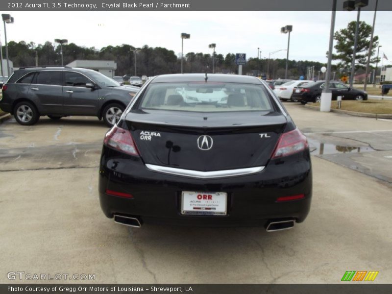 Crystal Black Pearl / Parchment 2012 Acura TL 3.5 Technology