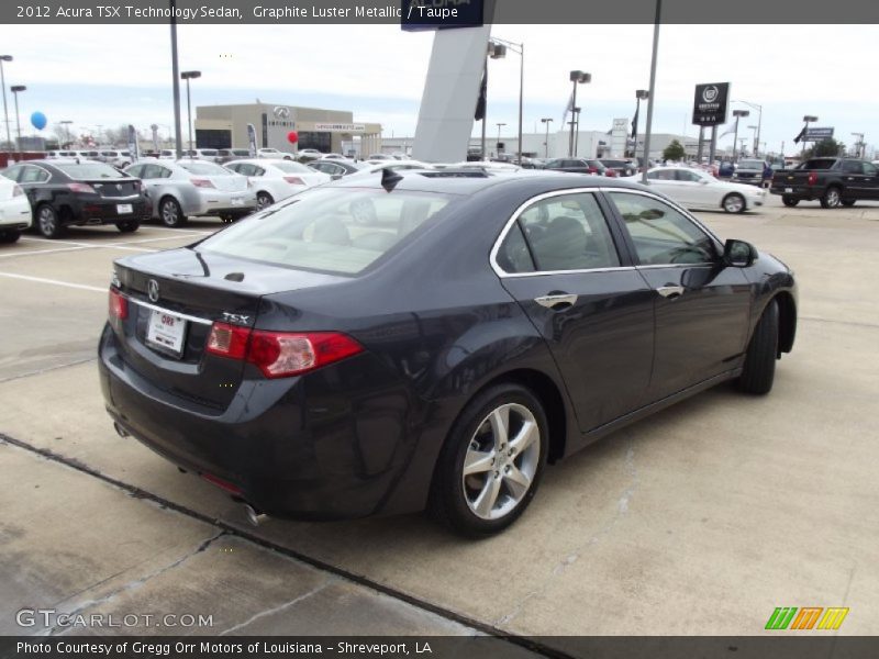 Graphite Luster Metallic / Taupe 2012 Acura TSX Technology Sedan