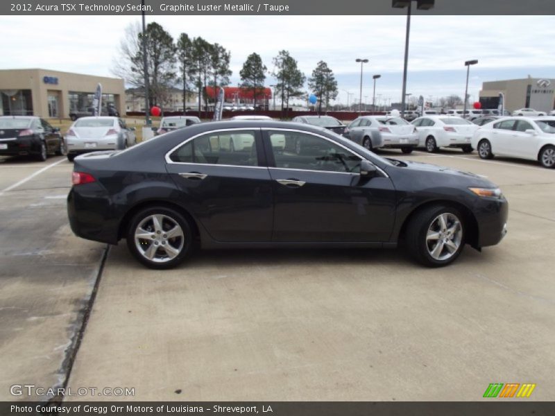 Graphite Luster Metallic / Taupe 2012 Acura TSX Technology Sedan