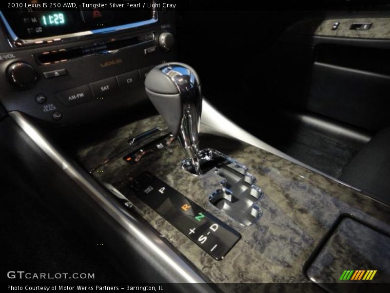 Tungsten Silver Pearl / Light Gray 2010 Lexus IS 250 AWD
