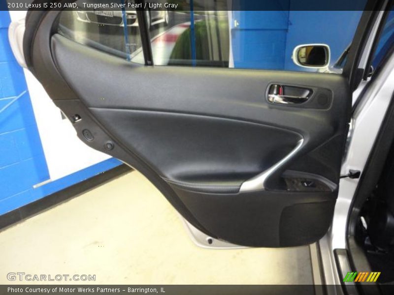 Tungsten Silver Pearl / Light Gray 2010 Lexus IS 250 AWD