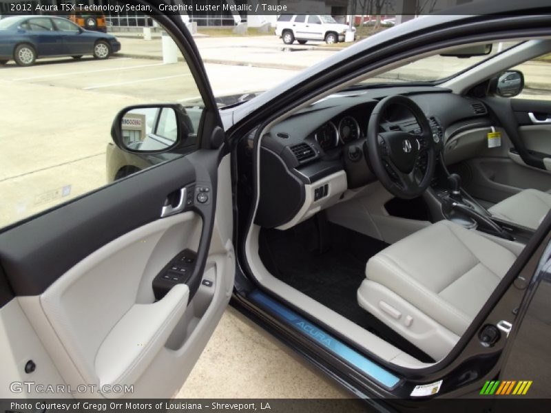 Graphite Luster Metallic / Taupe 2012 Acura TSX Technology Sedan