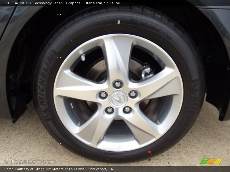Graphite Luster Metallic / Taupe 2012 Acura TSX Technology Sedan