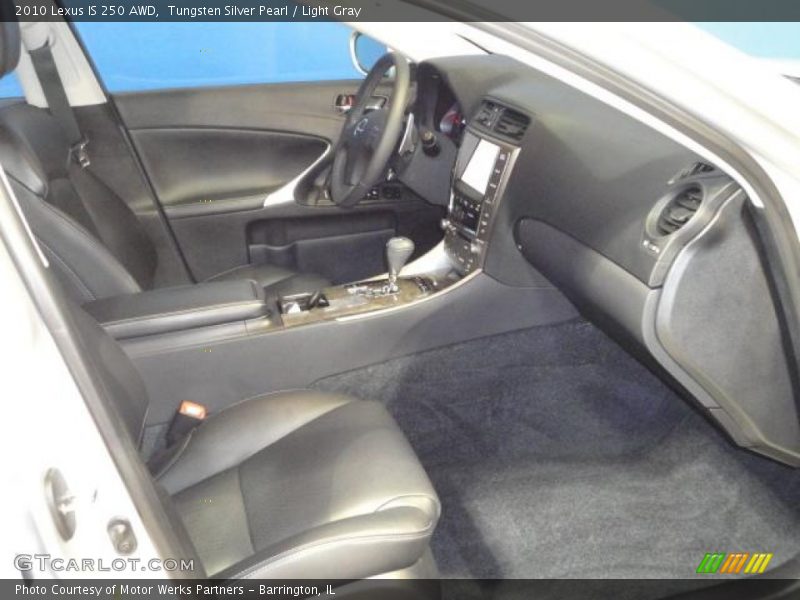 Tungsten Silver Pearl / Light Gray 2010 Lexus IS 250 AWD