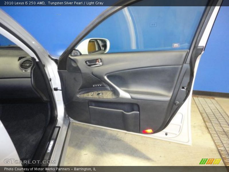 Tungsten Silver Pearl / Light Gray 2010 Lexus IS 250 AWD