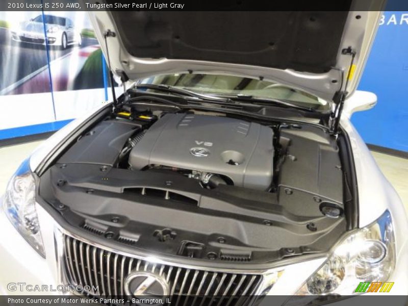 Tungsten Silver Pearl / Light Gray 2010 Lexus IS 250 AWD