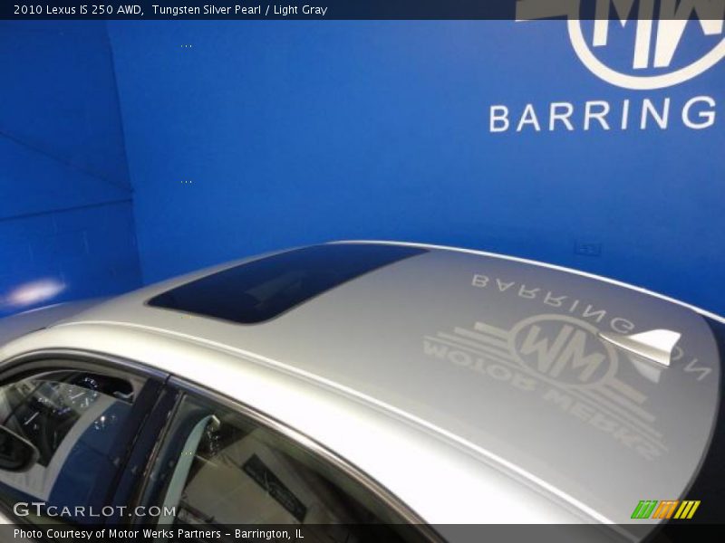 Tungsten Silver Pearl / Light Gray 2010 Lexus IS 250 AWD