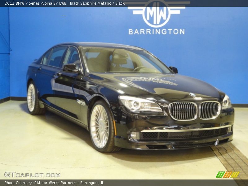 Black Sapphire Metallic / Black 2012 BMW 7 Series Alpina B7 LWB