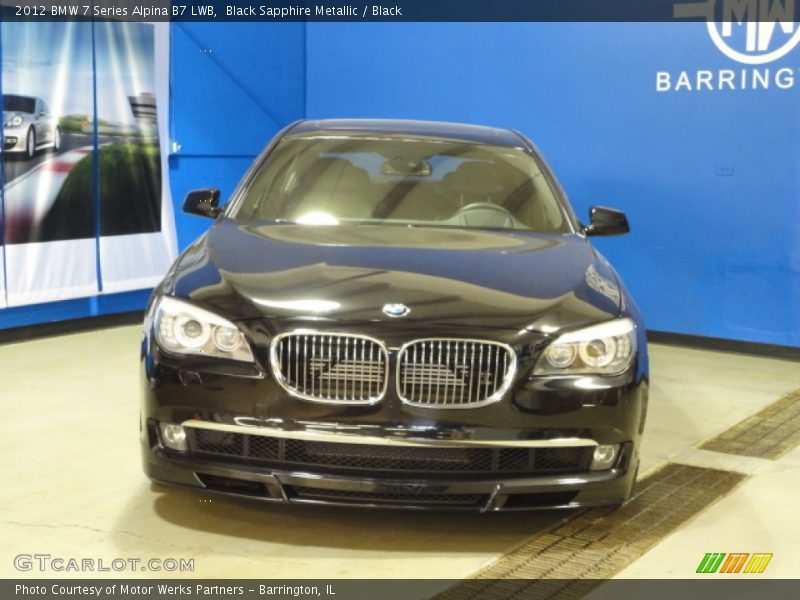 Black Sapphire Metallic / Black 2012 BMW 7 Series Alpina B7 LWB