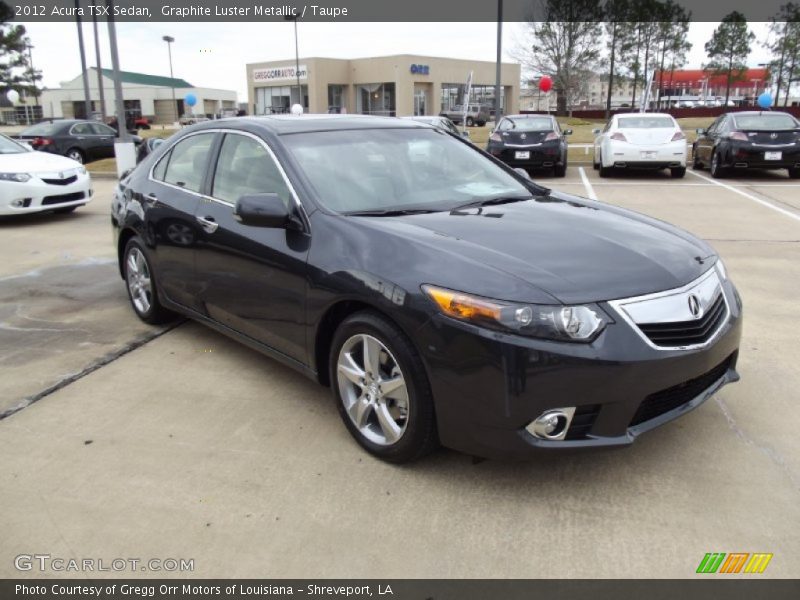 Graphite Luster Metallic / Taupe 2012 Acura TSX Sedan