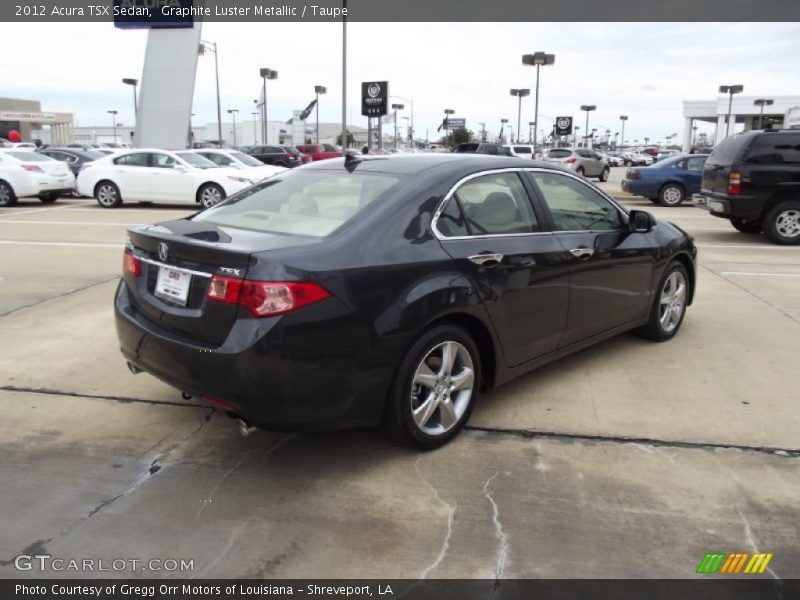 Graphite Luster Metallic / Taupe 2012 Acura TSX Sedan