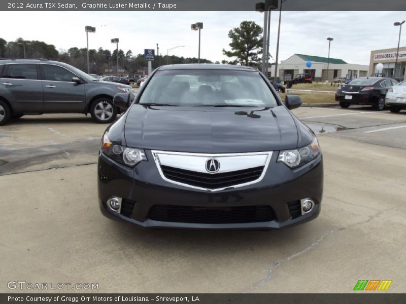 Graphite Luster Metallic / Taupe 2012 Acura TSX Sedan