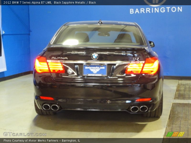 Black Sapphire Metallic / Black 2012 BMW 7 Series Alpina B7 LWB