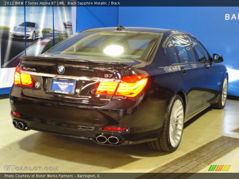 Black Sapphire Metallic / Black 2012 BMW 7 Series Alpina B7 LWB